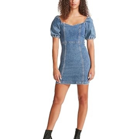 Madden Girl Jean Dress - Picture 1 of 8